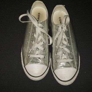 Converse Silver Glitter